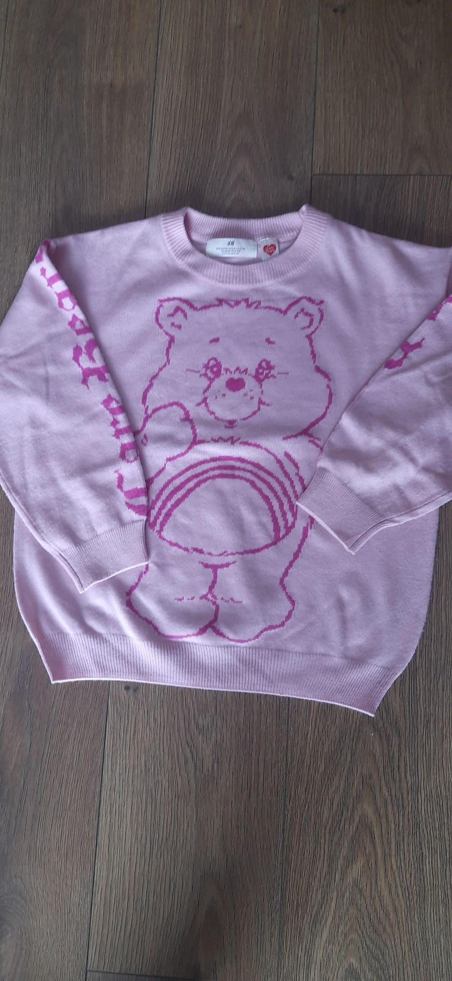 Sweterek różowy h&m
