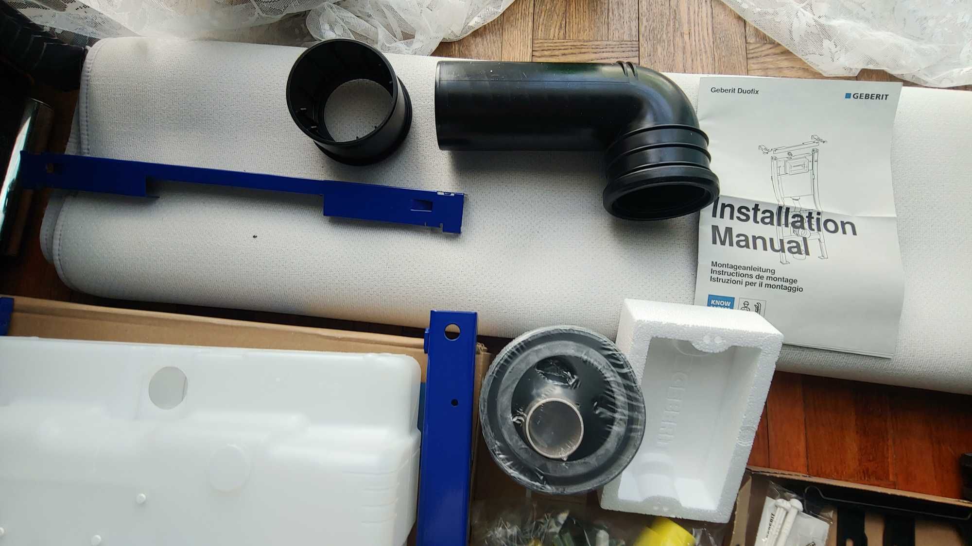 Stelaż podtynkowy WC Geberit Unifix 50 cm srebrny lub czarny przycisk