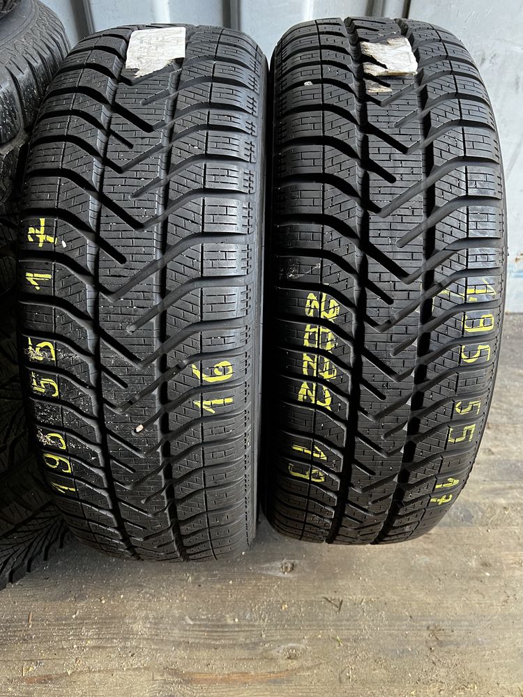 Dwie opony pirelli snowcontrol serie 3 195/55/17 2016 i 2019r.