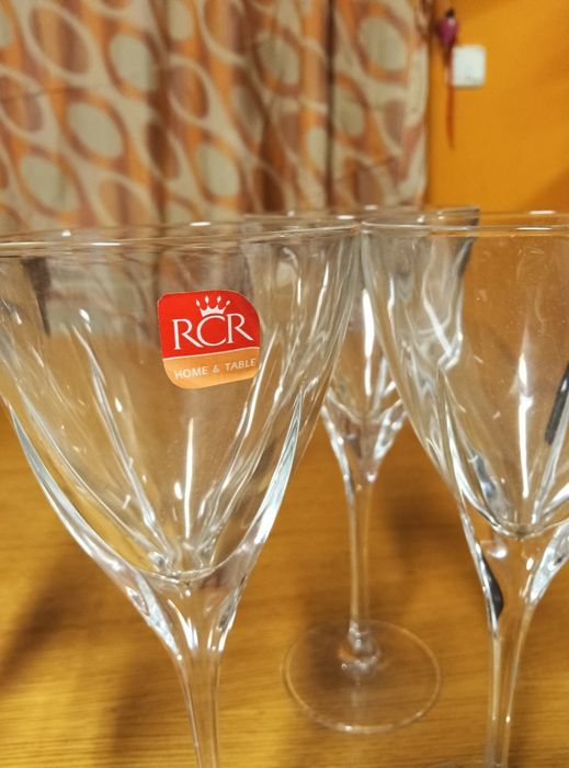 Copos de cristal neste natal