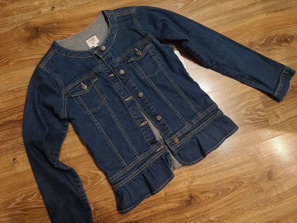 JASPER CONRAN JEANS kurtka dżinsowa granatowa  13 L 152/158