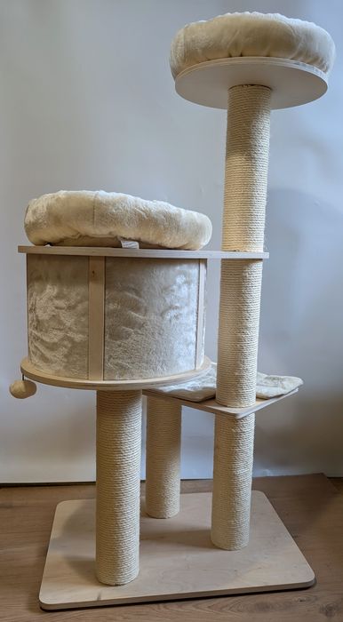 Natural Paradise Drapak Dla Kota Magnolia L Kremowy 78X81X137Cm DUŻY