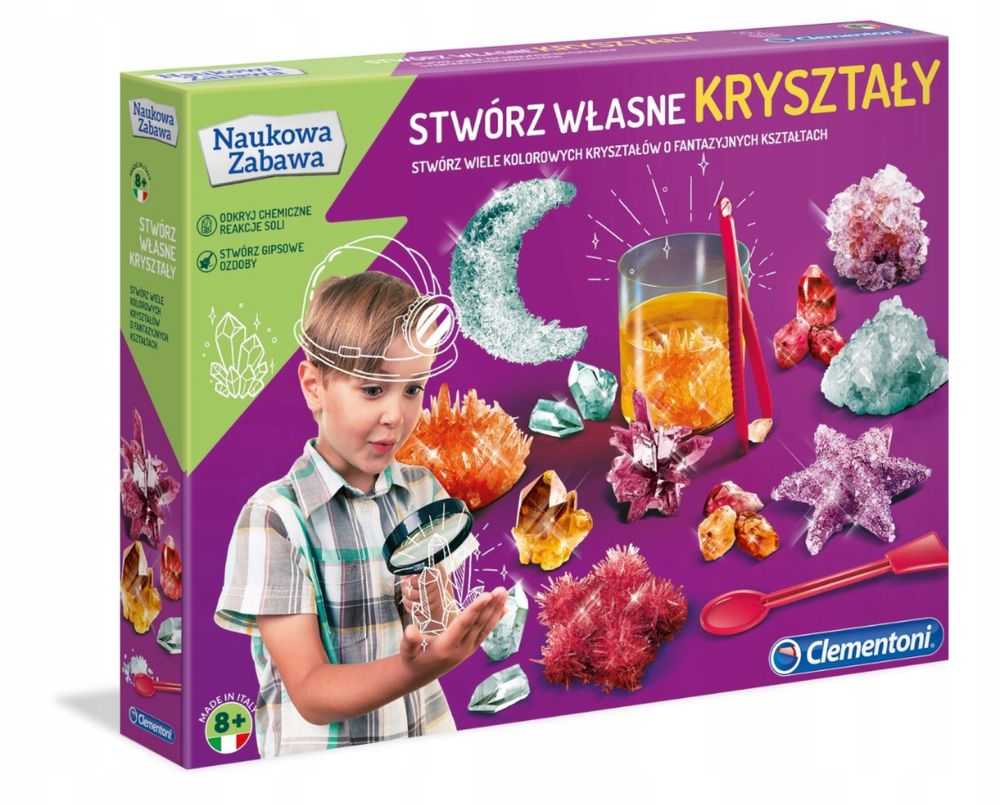 Zestaw doświadczalny Clementoni 50069 stwórz własne kryształy