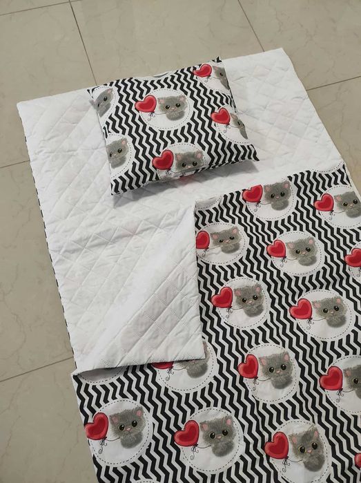 Nowa Pościel 80x220 przedszkole leżakowanie KOT worki