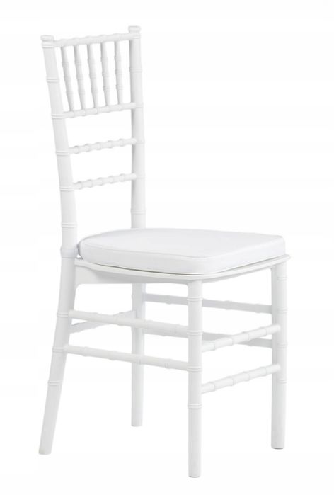 Białe Krzesła Chiavari ślub wesele