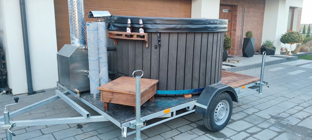 Balia ogrodowa na przyczepie