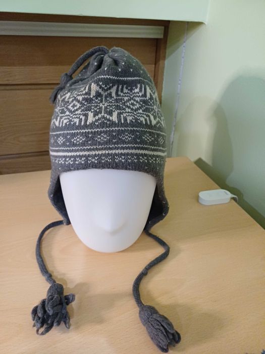 czapka dla chłopca, ciepła, na polarku, one size, wiek ok. 10-12 lat