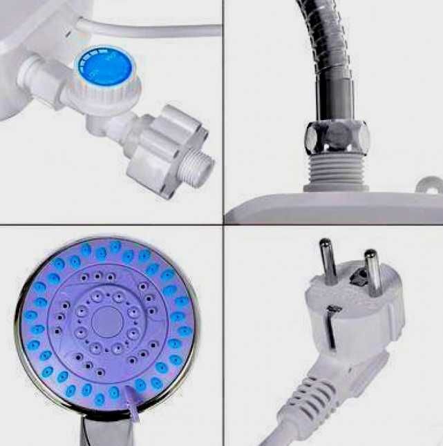 Проточний електричний водонагрівач Temmax RX-021 з душем 3500Вт до 60°