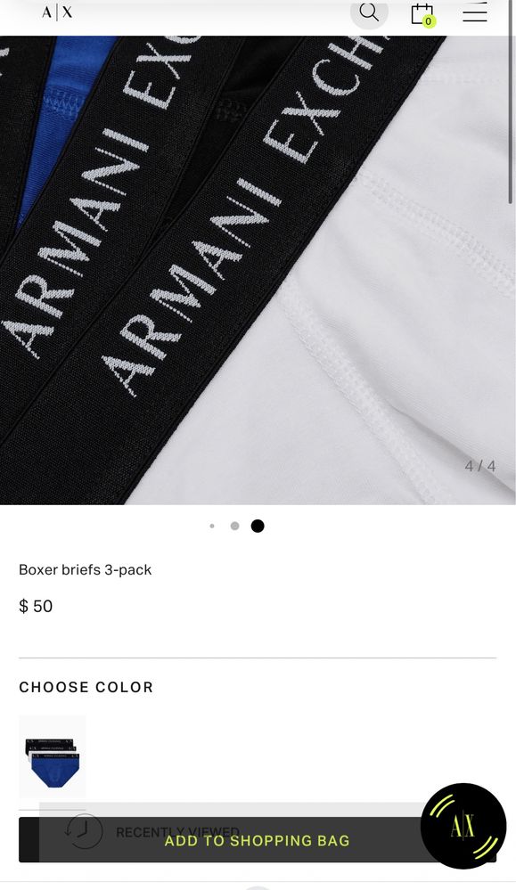 Труси Armani Exchange S