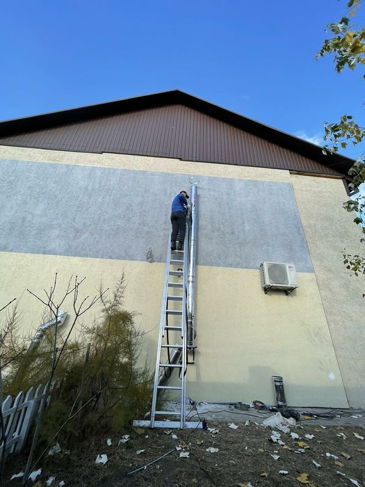 Монтаж димоходу, Димоход, дымоход, трубы нержавеющие, труби.