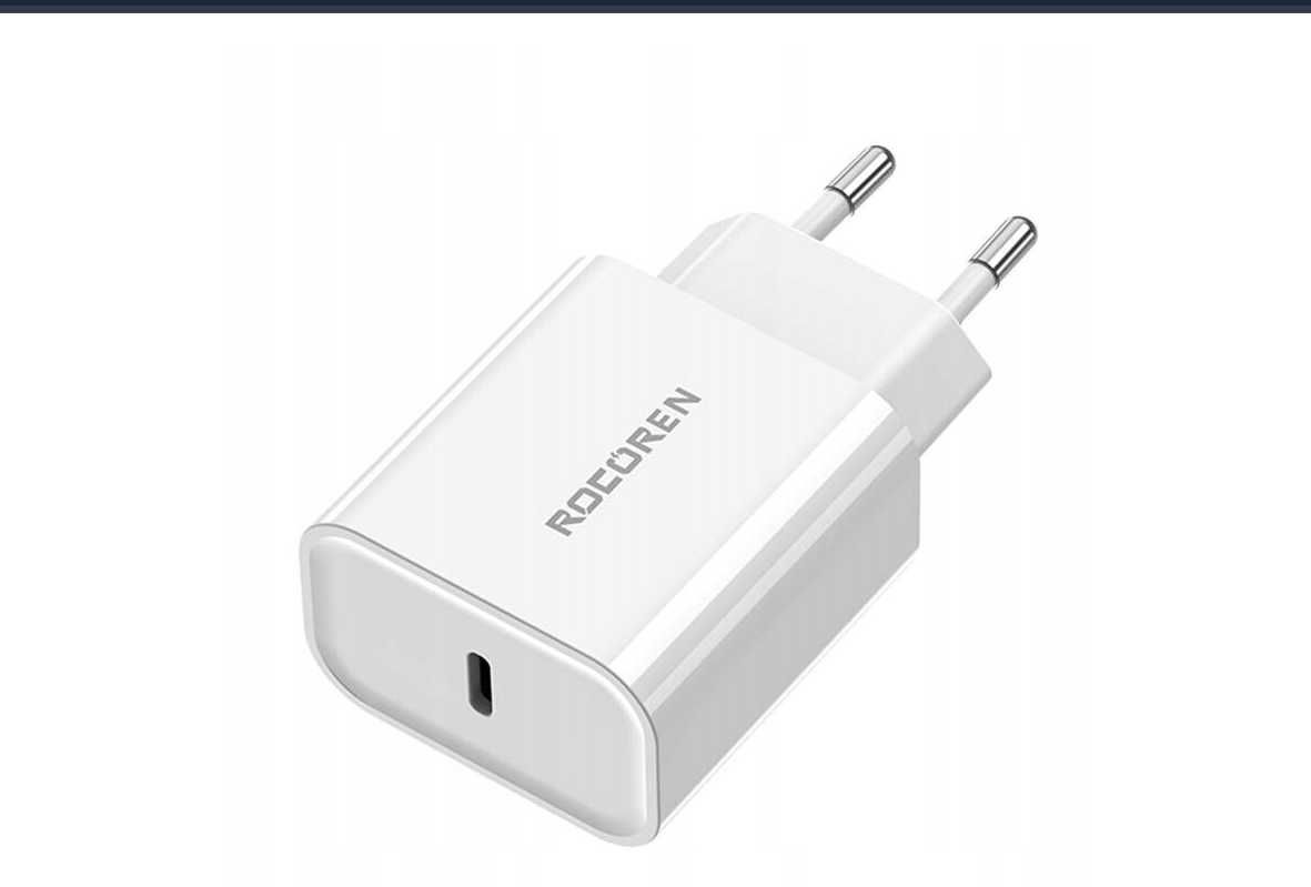 Ładowarka sieciowa Rocoren PD 20W USB-C (biała)