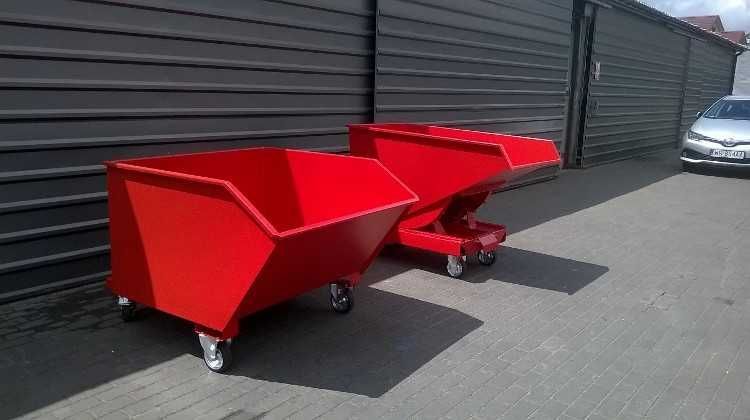 Aluminium,Złom,Szkło,WórGruz -Samowyładowcza Koleba PMUC1000L kontener