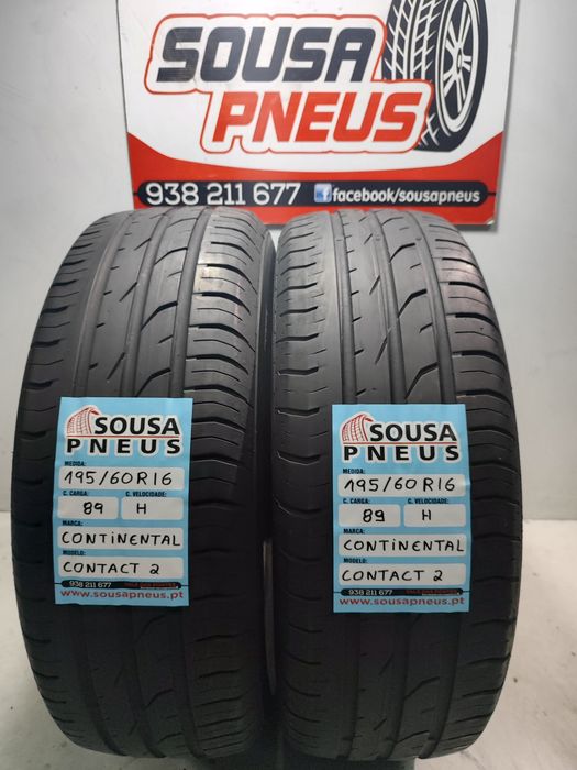 2 pneus semi novos continental 165-60R16 Oferta dos Portes 85 euros