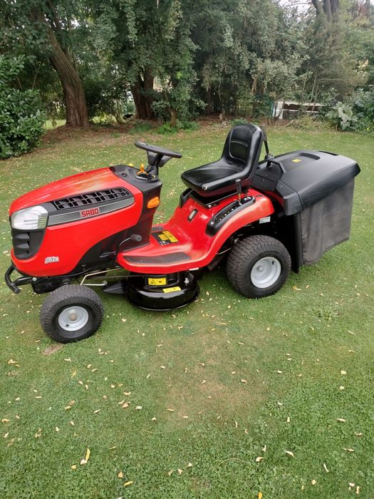 Kosiarka traktorek Sabo by John Deere +pług do śniegu