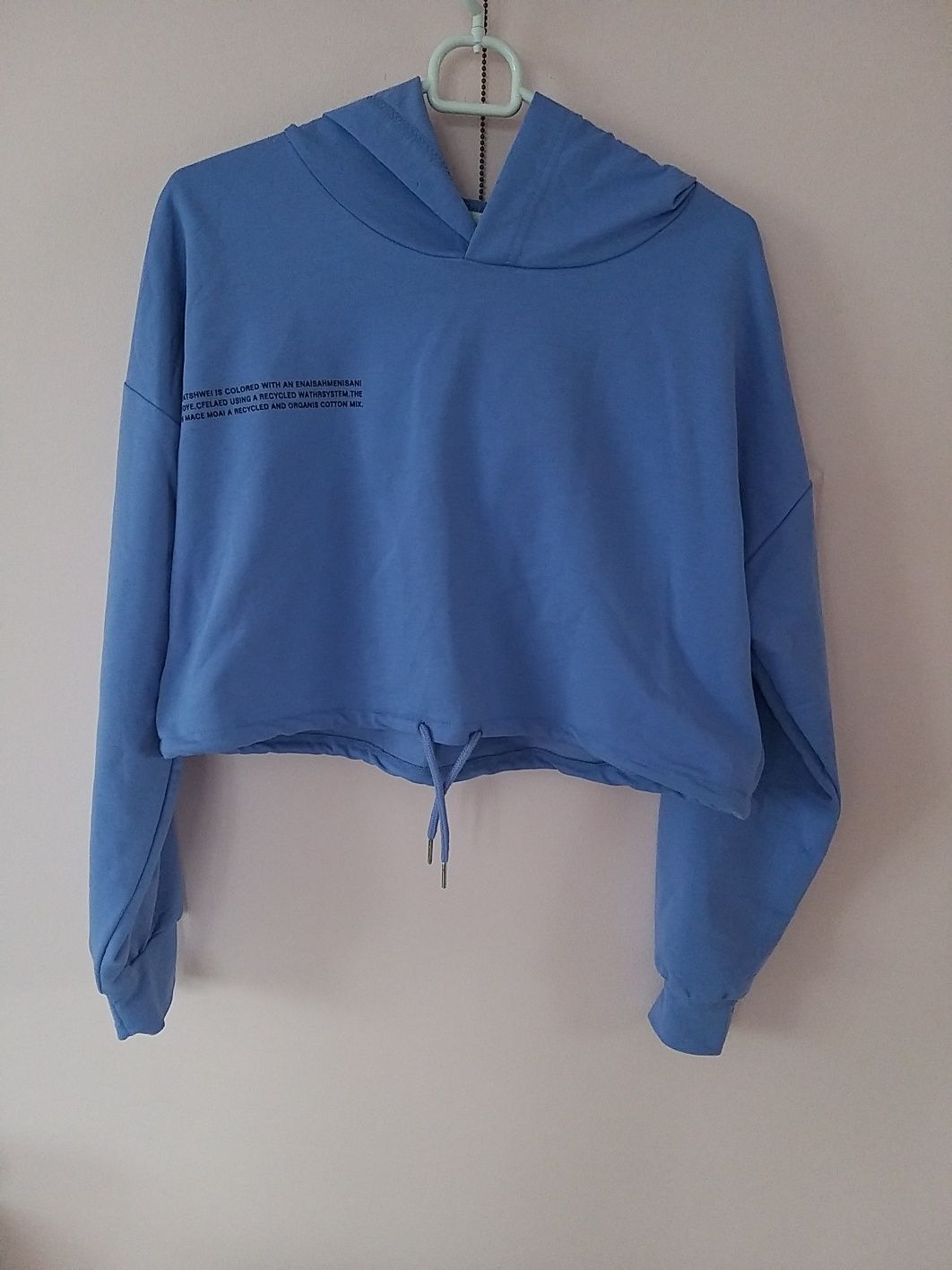 Dresowa bluza May by shining star z jedwabiem wrzos