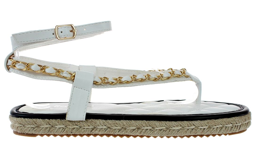 Sandały Japonki Espadryle Ozdobne Paski Sandałki 6425 Roz. 36