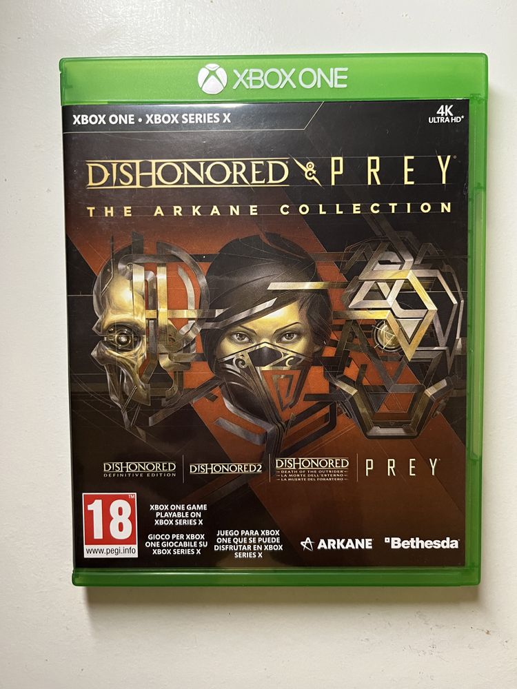 Dishonored & Pray The Arkane Collection Xbox one/ series X na plycie