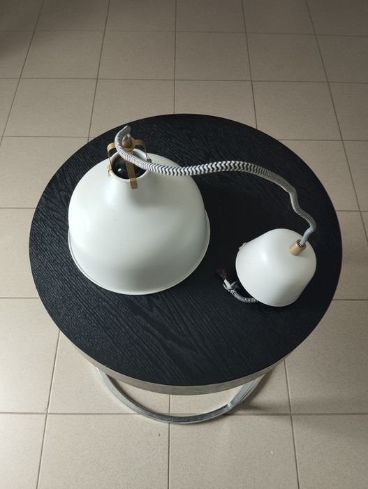 Candeeiro de teto suspenso metal branco dourado IKEA