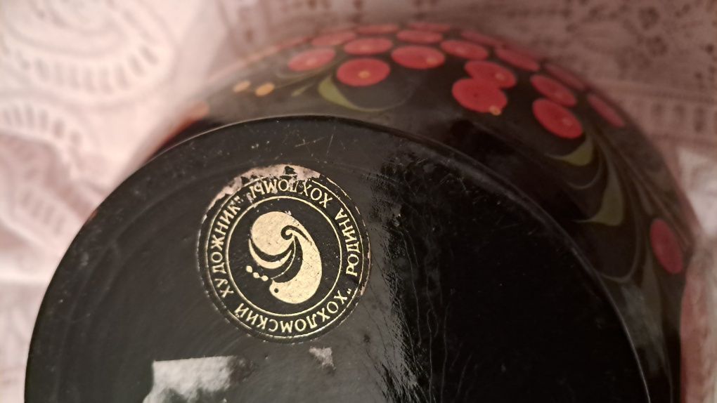 Ozdobna Bardzo dekoracyjna, ręcznie malowana miska