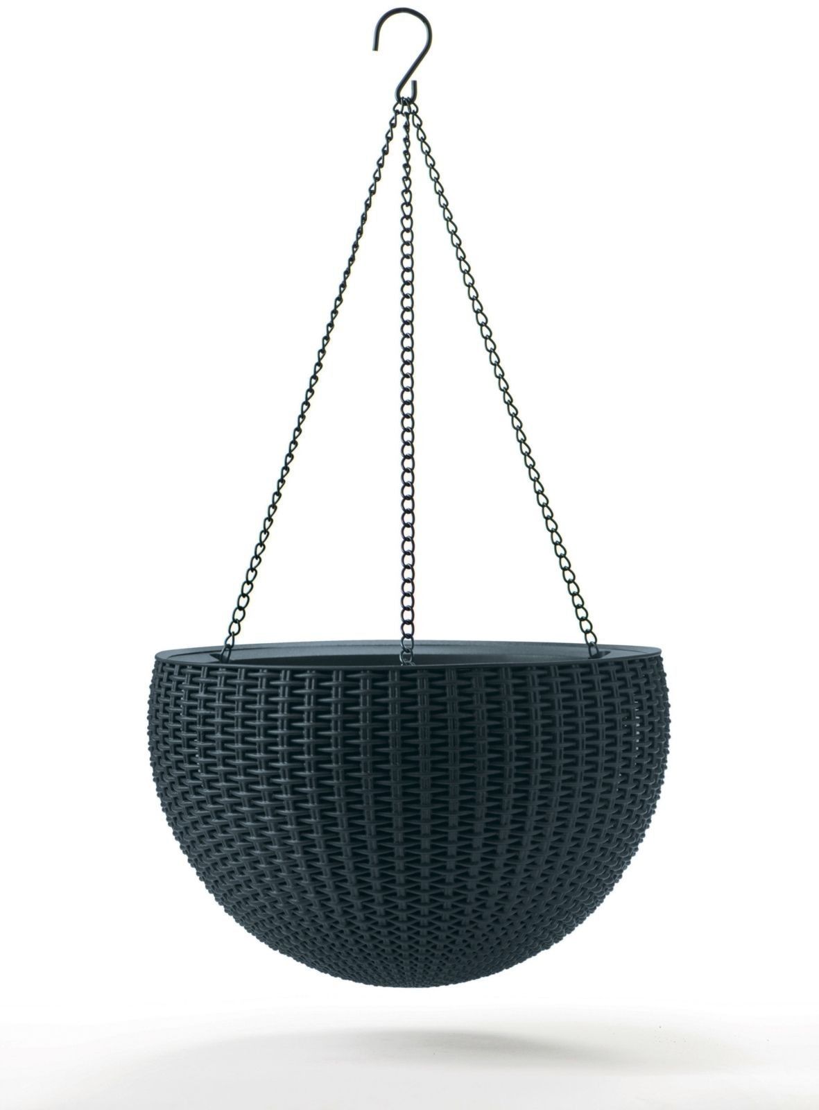 Doniczka wisząca Keter Hanging Sphere 35x22 cm Doniczka z łańcuszkiem