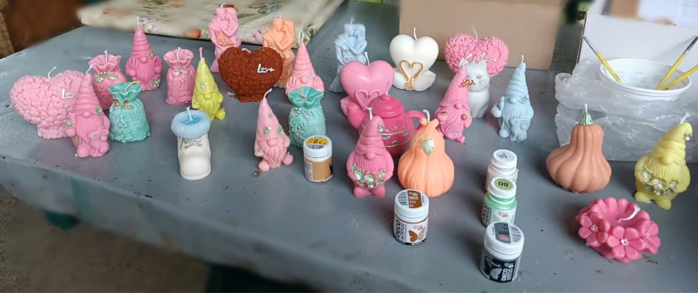 Натуральні свічки ручної роботи