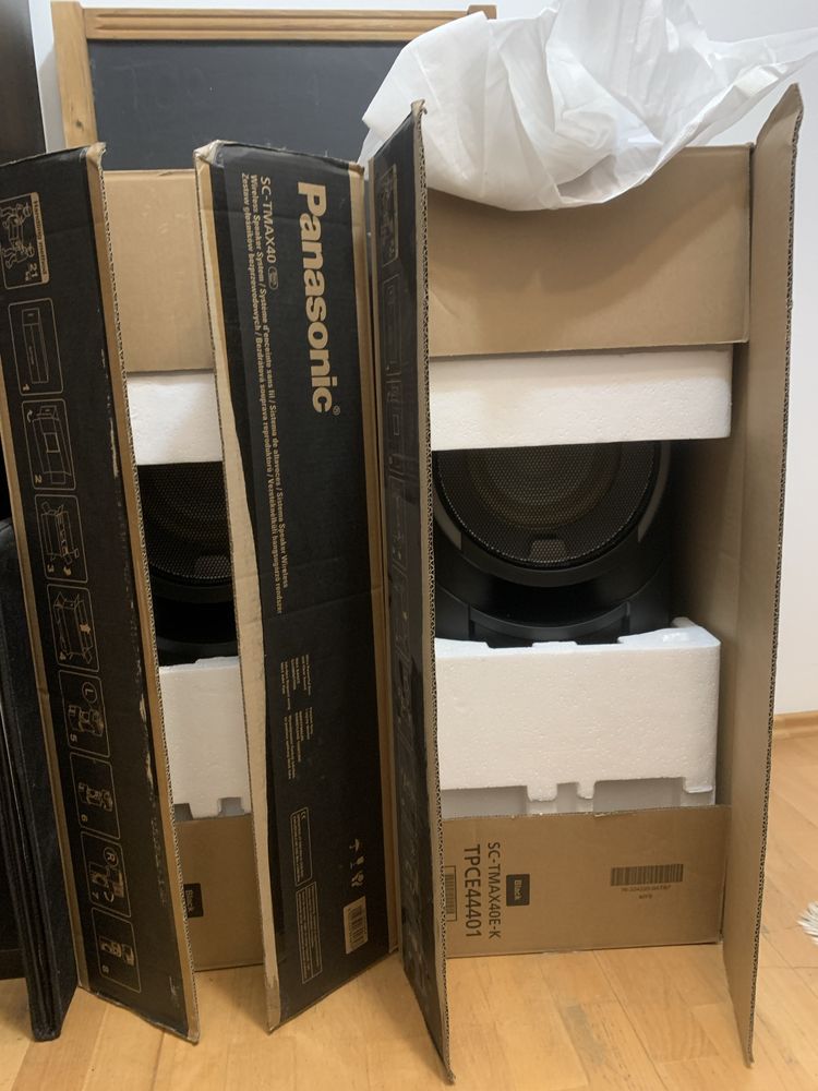 Sprzedam dwa głośniki/kolumny Panasonic SC-TMAX40E-K – stan idealny!