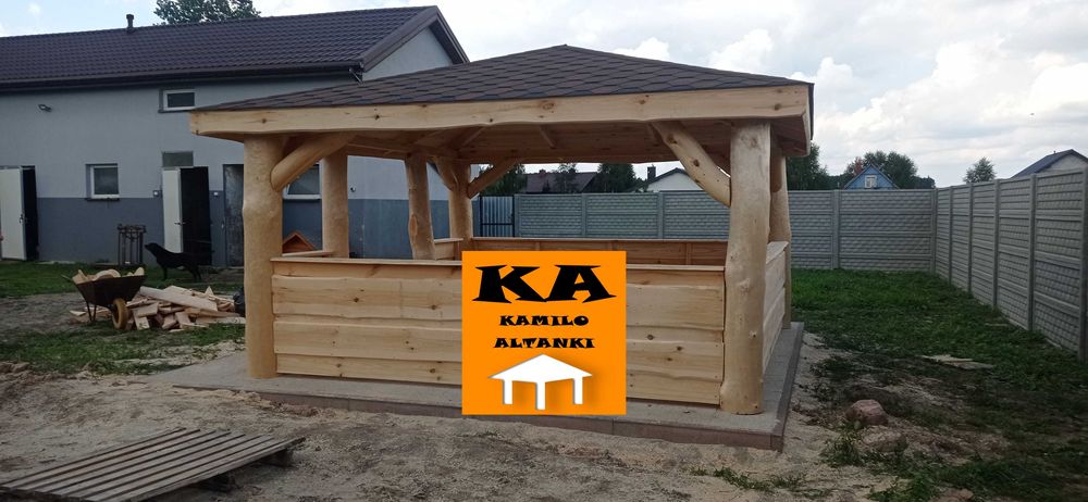 Altanka z bala Altana Altanki Altany Ogrodowa