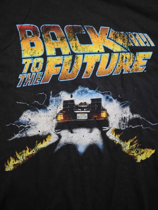 Back To The Future Black tshirt czarna koszulka z krótkim rękawem