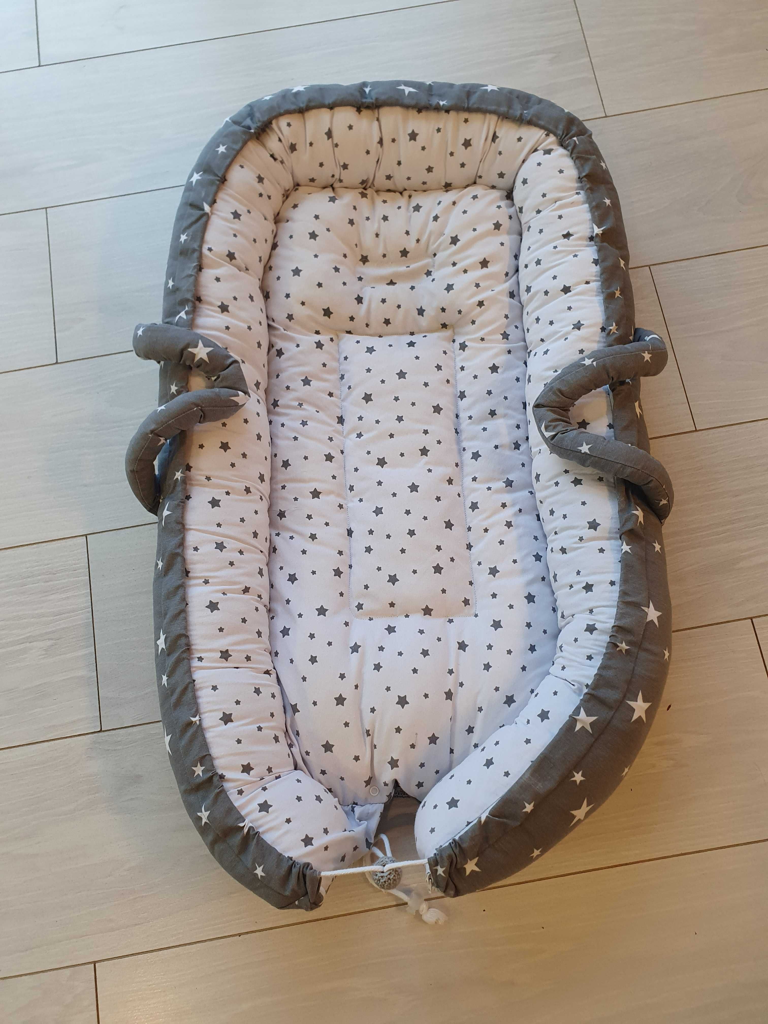 Gniazdo Easy Baby Cuddle Nest 80x45cm Star S Grey Szary