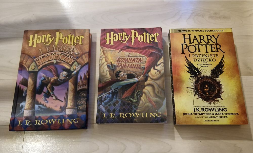 3 ksiazki harry potter ładny stan stare wydanie