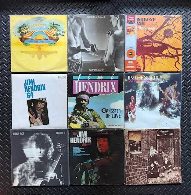 Jimi Hendrix, Wishbone Ash, Jagger, Kansas, The Who, Status Quo winyle