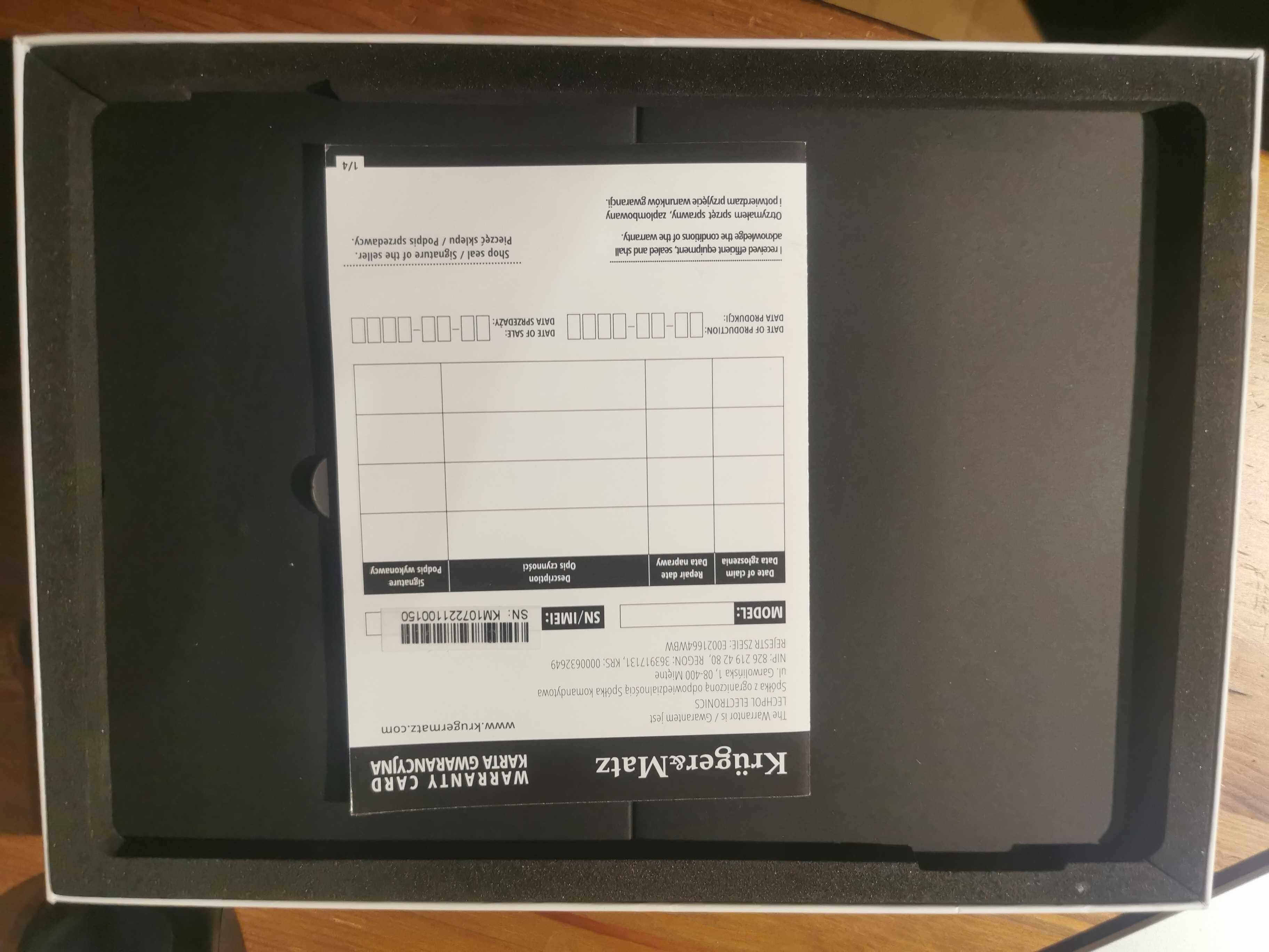 TABLET Kruger&Matz EAGLE 1072 10,1" 4/64GB 4G czarny + etui-podstawka