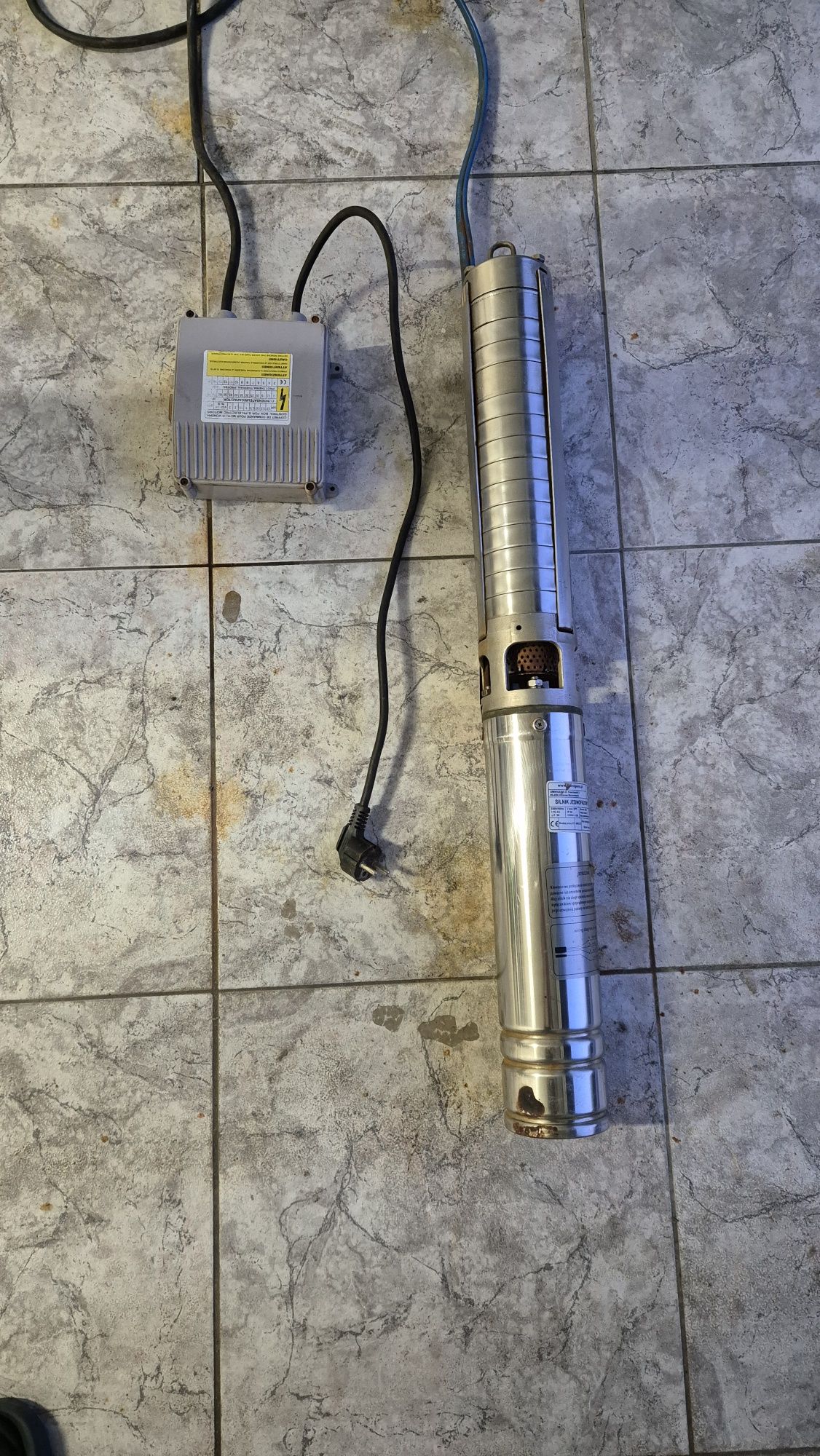 Pompa Omnigena SPO 3-12, 750W, 230V + kabel 15m + linka stalowa 15m