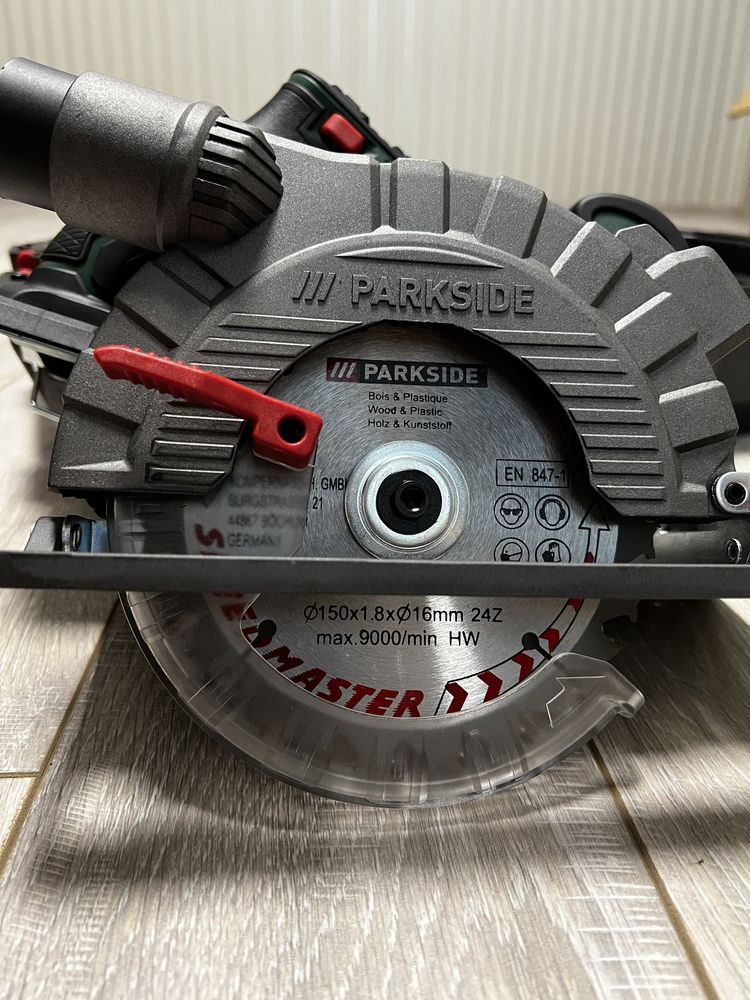 Аккумуляторная циркулярная пила Parkside 20V, PHKSA 20 Li A2 без АКБ