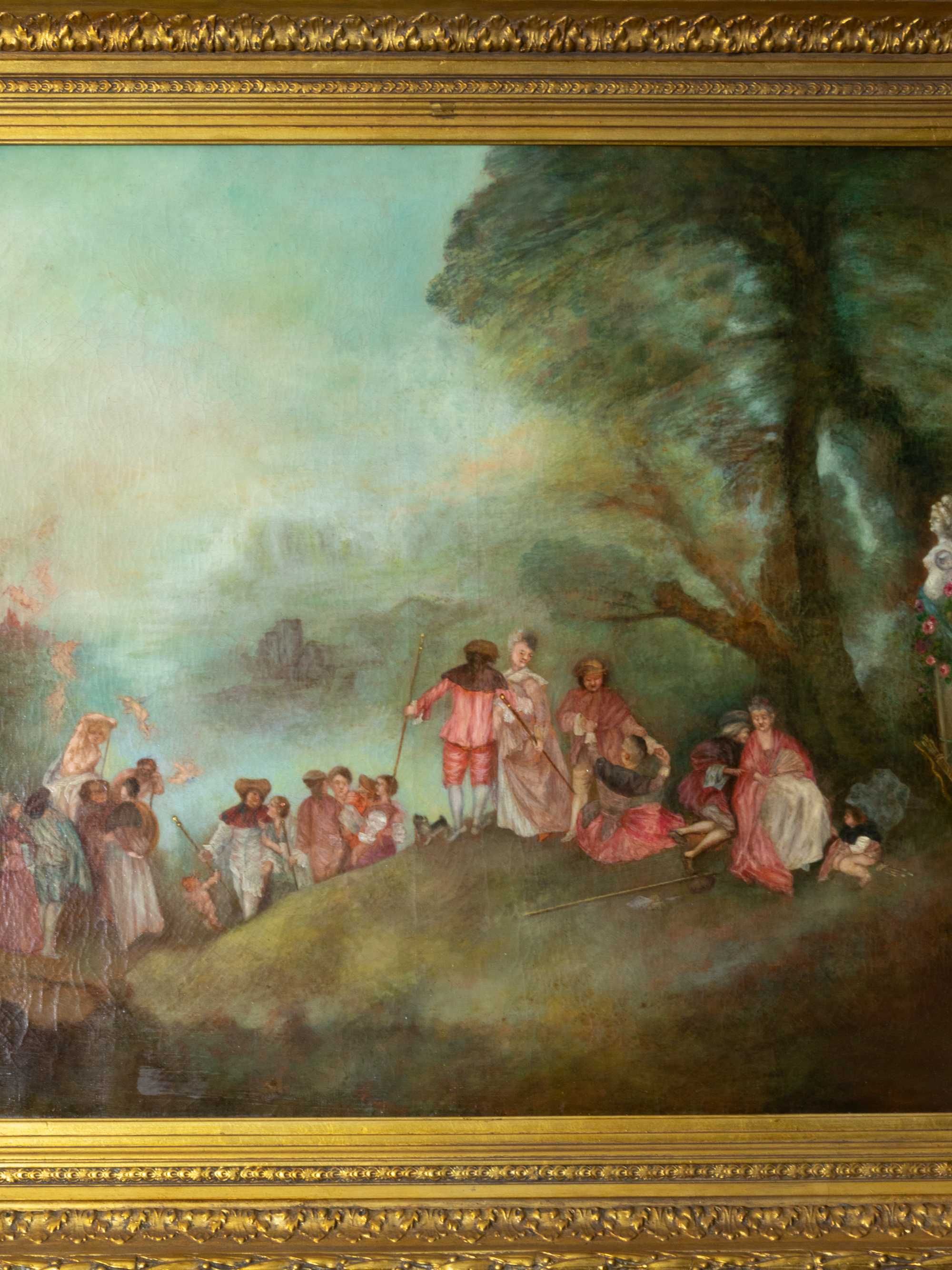 Pintura Barroco natureza Escola Watteau | século XIX