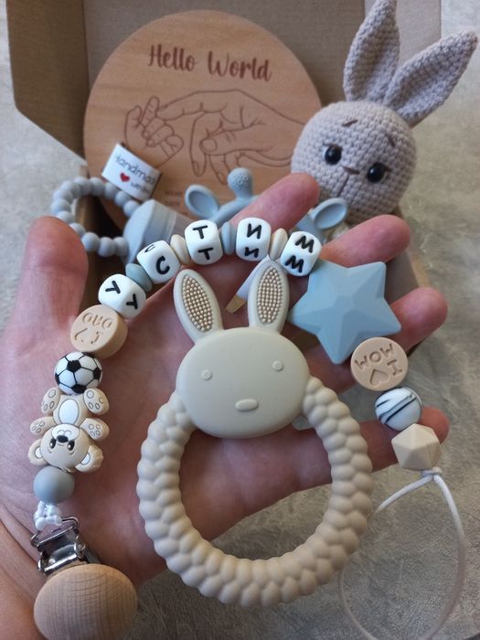 Тримач для соски,тримач,гризунець,пустушки,іменний тримач