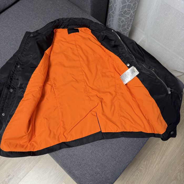 Нейлонова куртка бомбер чорна з коміром diesel black gold 48 m