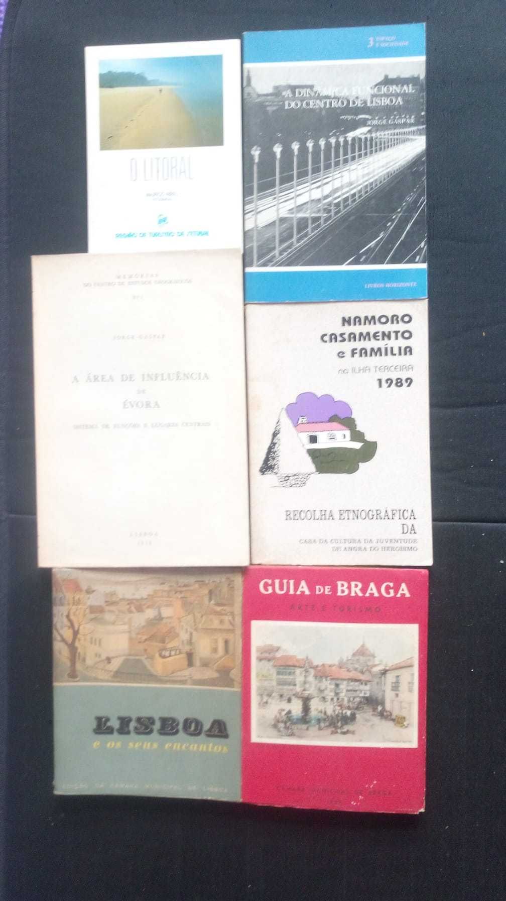 Vários Livros sobre locais e artes de Portugal