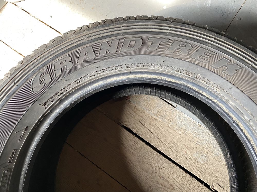 Літня резина шини 265/60R18 DUNLOP 7,5мм