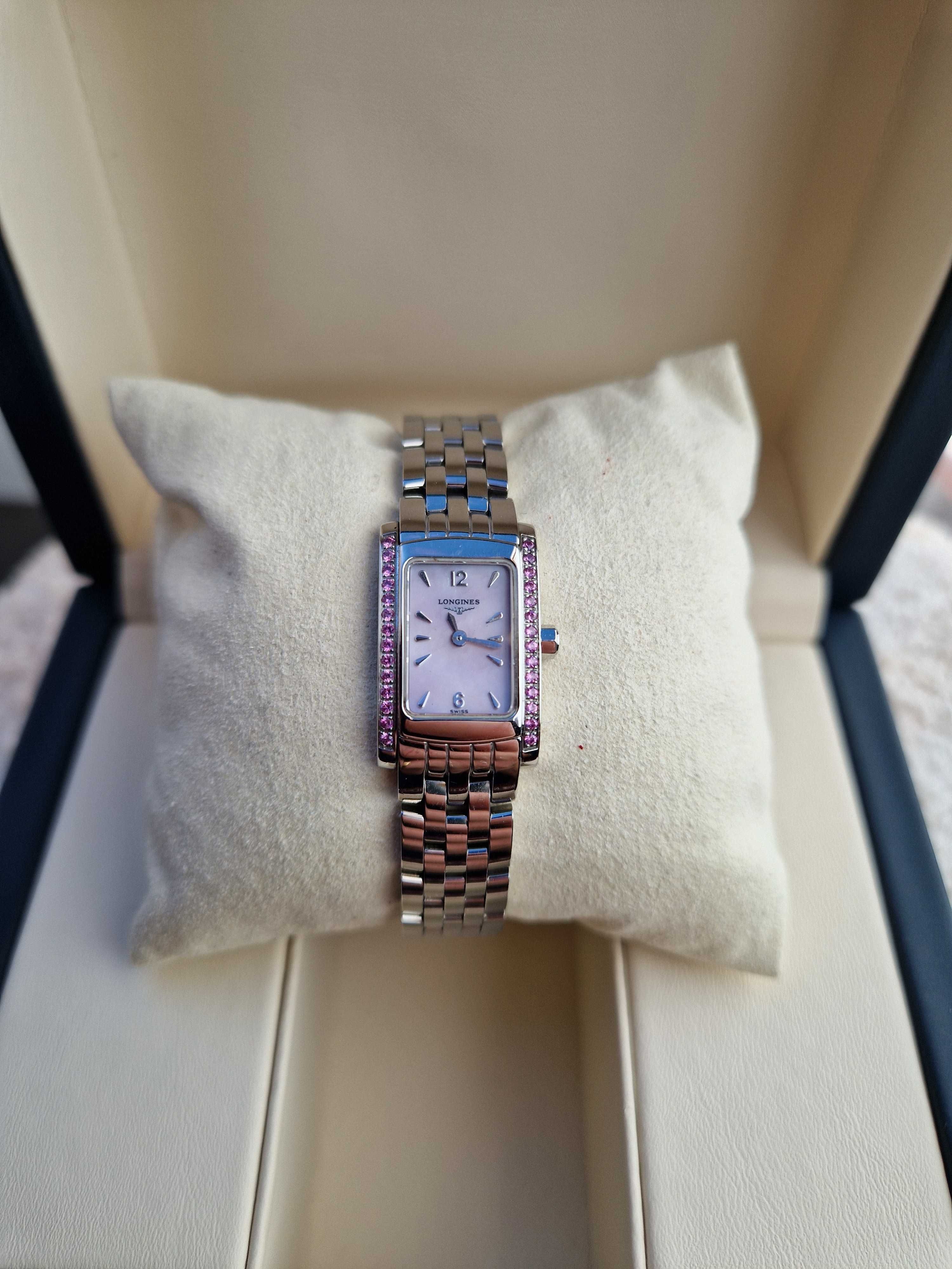 Longines DolceVita Lady Rose z 28 różowymi diamentami i perłową tarczą