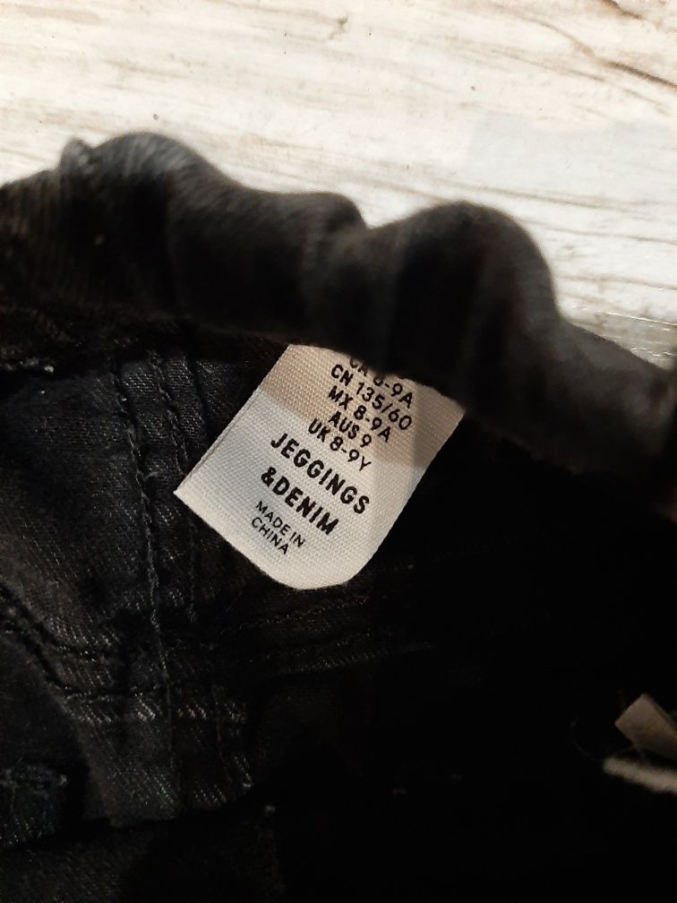 Spodnie jeansy leginsy h&m rozm134