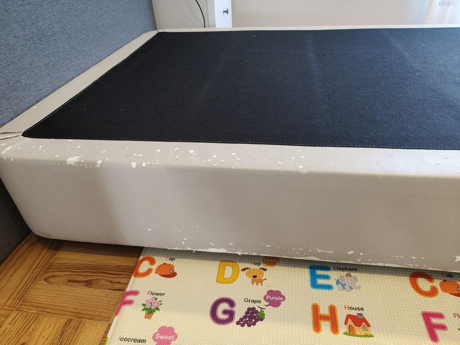 Sommier + Colchão + Cabeceira