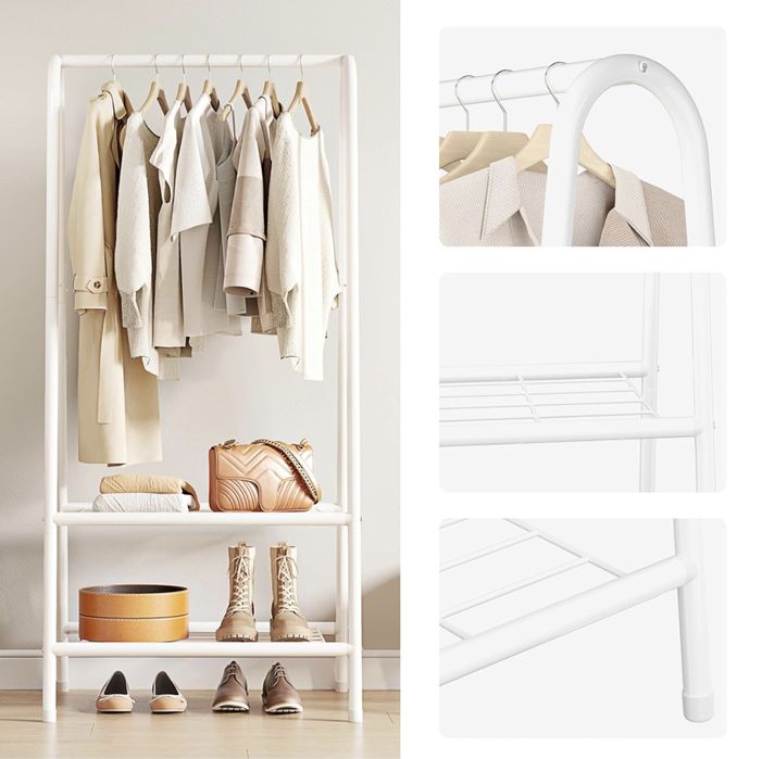 Nowy metalowy wieszak na ubrania, regał, półka, sypialnia, salon!