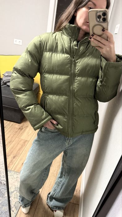 оверсайз ветровка zara оливковая