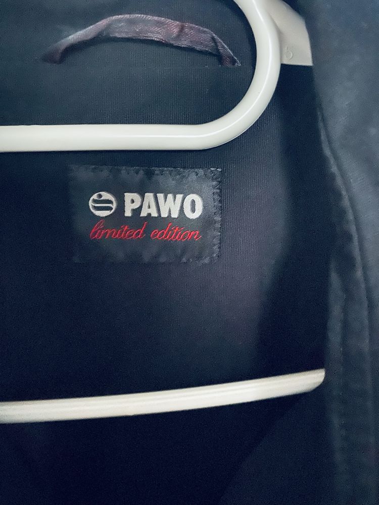 Płaszcz trencz męski wizytowy czarny Pawo L