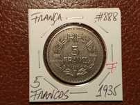 40 França - moeda de 5 francs de 1935 (F)