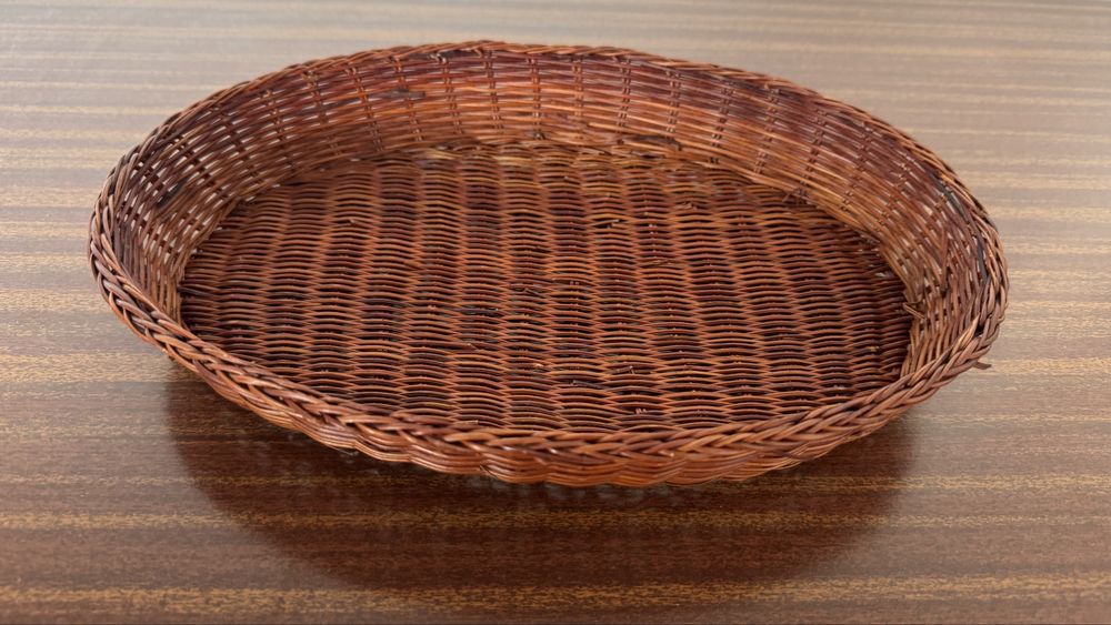 Tacka półmisek wiklina brąz