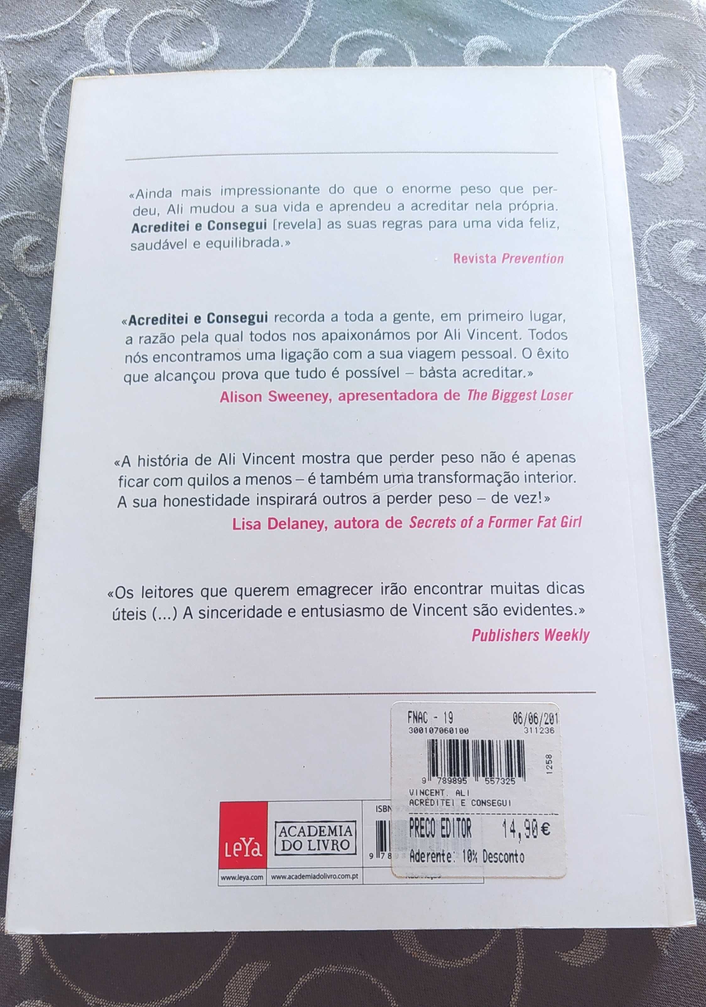 LIVRO | Motivação | Alli Vincent | Biggest Looser | Mudar de vida