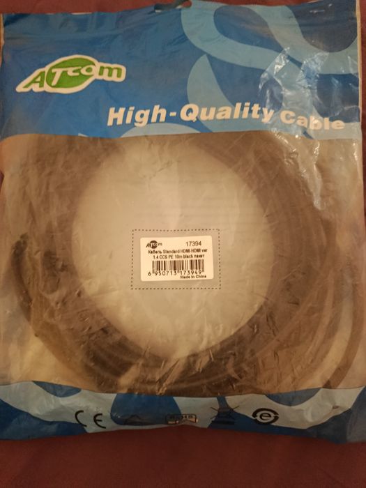 Продам hdmi кабель atcom  длиной 10м