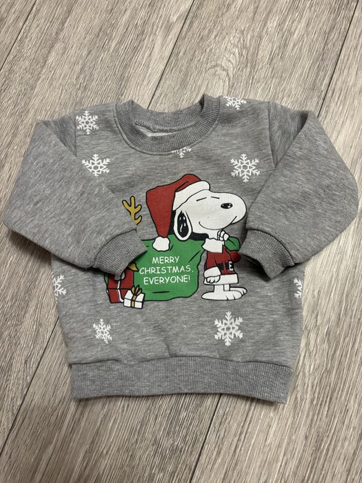 Світшот дитячий новорічний на флісі 1-2 роки